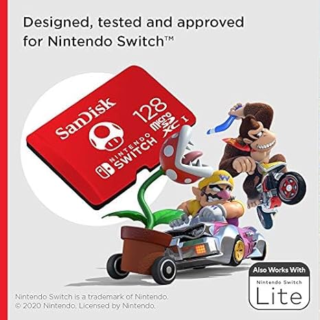 SanDisk Extreme Plus MicroSDXC, 128GB, 10/UHS-I, U3, Nintendo Switch