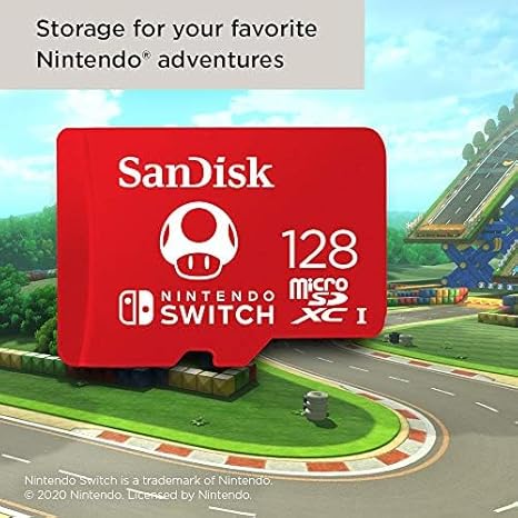 SanDisk Extreme Plus MicroSDXC, 128GB, 10/UHS-I, U3, Nintendo Switch