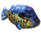 Small Box Fish 6" Aquatic Plush Blue Stuffed Animal