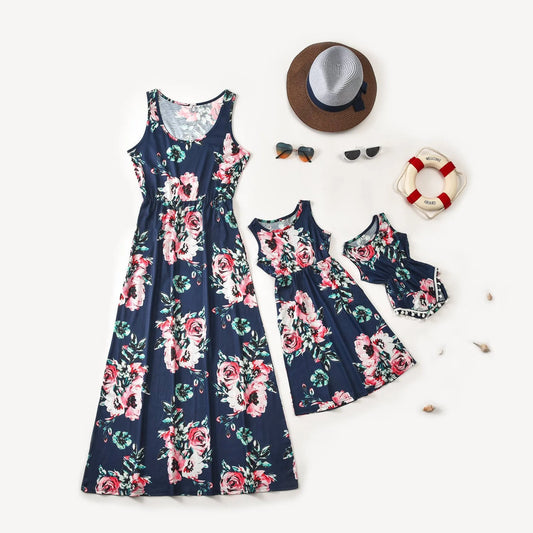 Mom Daughter Matching Floral Dress Organic Mom And Mini Me