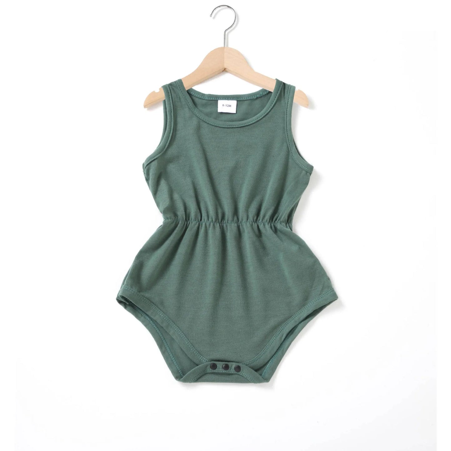 Mom Daughter Matching Grey Green Romper Mom And Mini Me
