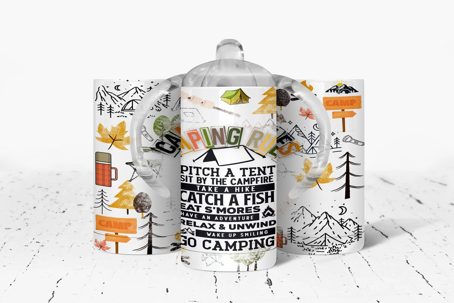 Camping Insulated Kids Dual Lid Sippy Cup Tumbler