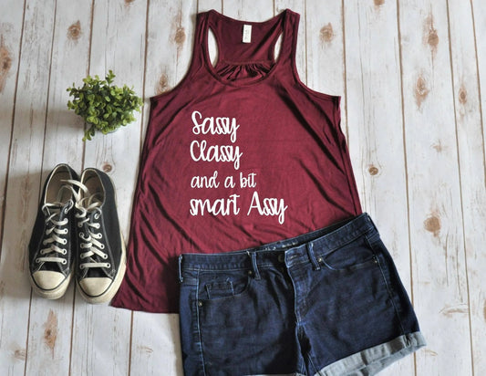 Sassy Classy and bit smart assy Women's Tank Top