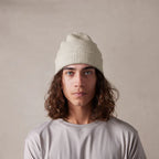 Oat Cashmere Wool Beanie