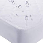 9" Waterproof Bamboo Terry Crib Mattress Pad Liner Mattress Cover Only.