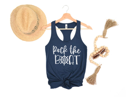 Rock The Boat Funny Boating Shirt | Lake Shirts