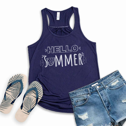 Hello Summer Tank Top for Women
