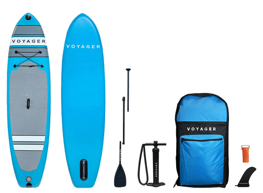 Voyager 10'6 Inflatable SUP Board Package - Blue