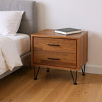 20" White Nightstand With Manufactured Wood Top