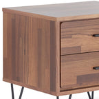 20" White Nightstand With Manufactured Wood Top