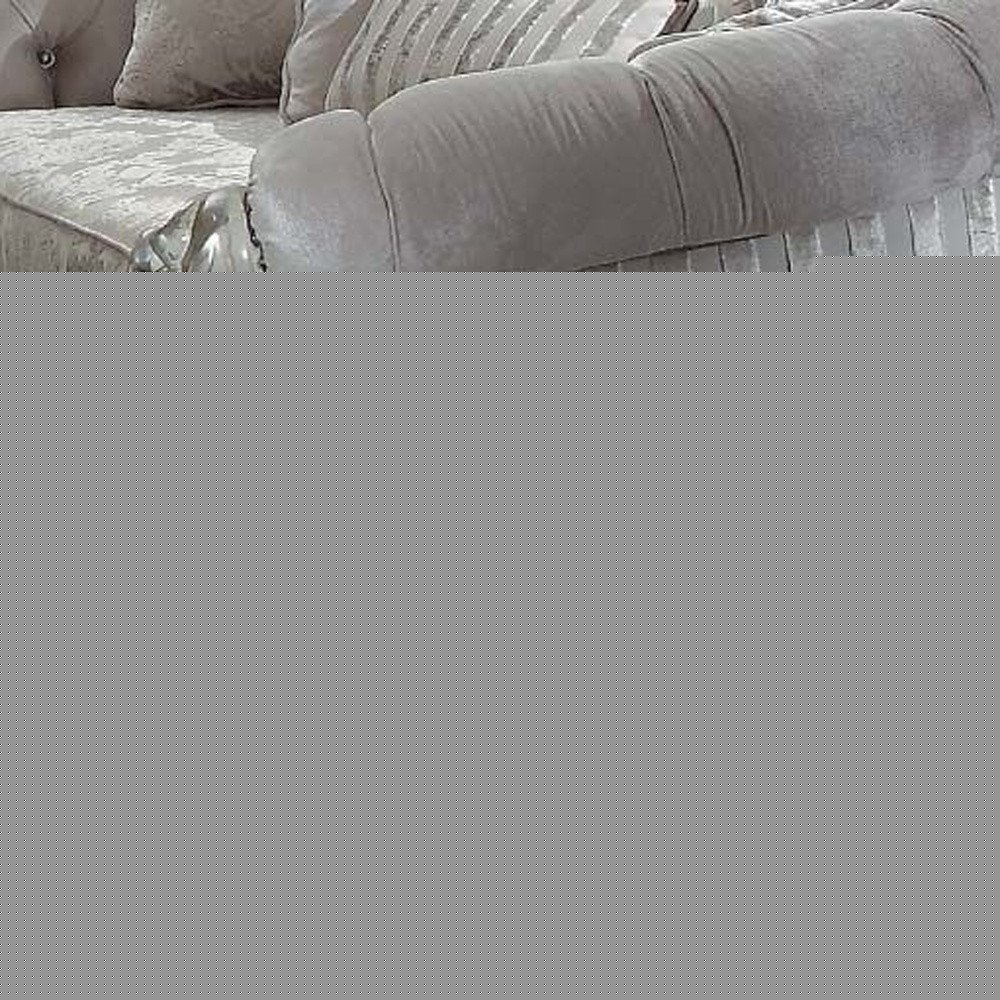 55" Brown Velvet Curved Sofa And Toss Pillows