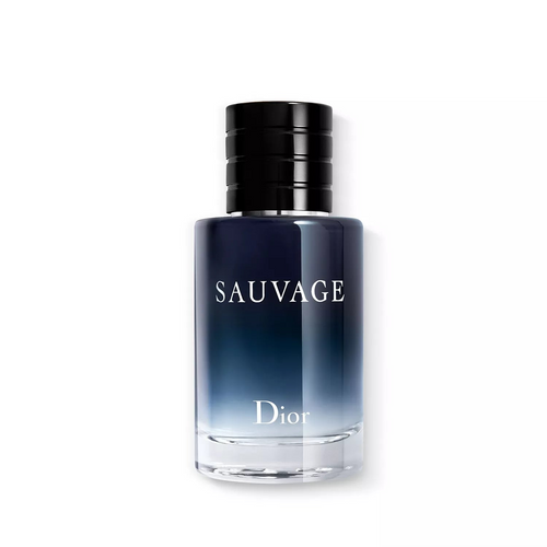 Dior Sauvage perfume bottle on a white background