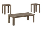Set of Three 44" Taupe Coffee Table