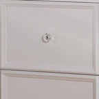 27" White Two Drawers Nightstand