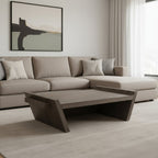 59" Brown Wood Coffee Table
