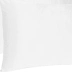 White Dreamy Set Of 2 Silky Satin King Pillowcases