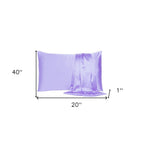 Purple Dreamy Set Of 2 Silky Satin King Pillowcases