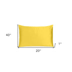Lemon Dreamy Set Of 2 Silky Satin King Pillowcases