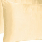 Pale Peach Dreamy Set Of 2 Silky Satin King Pillowcases