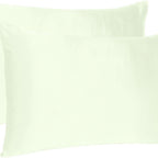 Ivory Dreamy Set Of 2 Silky Satin King Pillowcases