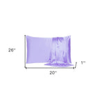 Purple Dreamy Set Of 2 Silky Satin Standard Pillowcases