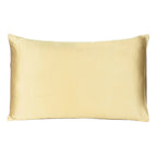 Gold Dreamy Set Of 2 Silky Satin Queen Pillowcases
