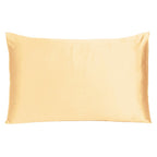 Pale Peach Dreamy Set Of 2 Silky Satin Queen Pillowcases