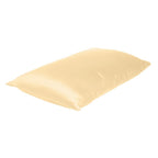Pale Peach Dreamy Set Of 2 Silky Satin Queen Pillowcases