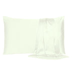 Ivory Dreamy Set Of 2 Silky Satin Queen Pillowcases