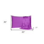 Purple Merlot Dreamy Set Of 2 Silky Satin Queen Pillowcases