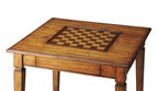 30" Brown and Dark Brown Wood Square Coffee Table With Drawer