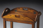 30" Brown Wood Oval Coffee Table