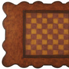 39" Brown Wood Coffee Table With Drawer