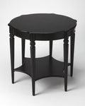 28" Brown Wood Round Coffee Table With Shelf