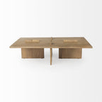 34" Natural Wood Coffee Table