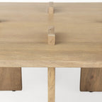 34" Natural Wood Coffee Table