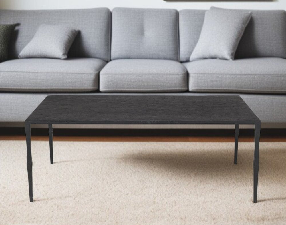 22" Black Iron Coffee Table