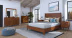 26" Solid Wood and Wood Two Drawer Nightstand