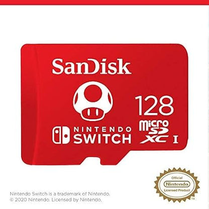 SanDisk Extreme Plus MicroSDXC, 128GB, 10/UHS-I, U3, Nintendo Switch