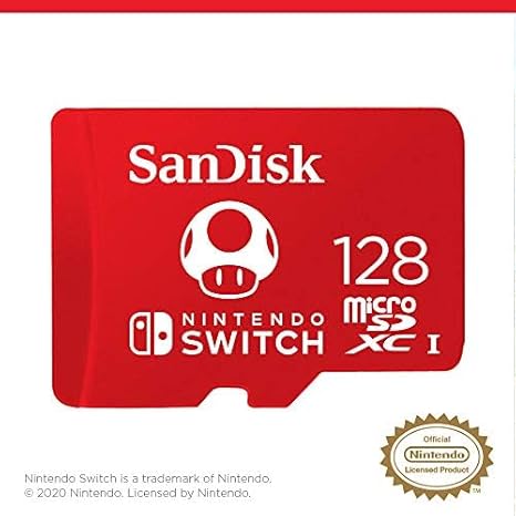 SanDisk Extreme Plus MicroSDXC, 128GB, 10/UHS-I, U3, Nintendo Switch