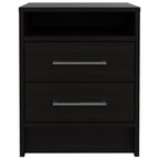 20" Wood Two Drawer Nightstand