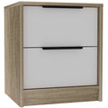 19" Wood Two Drawer Nightstand