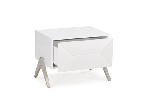 19" Wood One Drawer Nightstand
