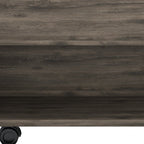 22" Dark Brown Manufactured Wood Rectangular Lift Top Coffee Table With Drawer