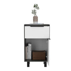 28" Wood One Drawer Nightstand