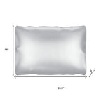 Silver Silk Open Ended Pillowcase