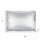 Silver Silk Open Ended Pillowcase