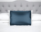 Blue Silk Open Ended Pillowcase