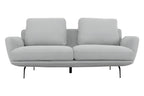 89" Light Gray Sofa With Black Legs