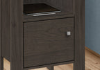 24" Brown Wood Nightstand
